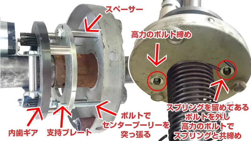 文化シャッターとセンタープーリー